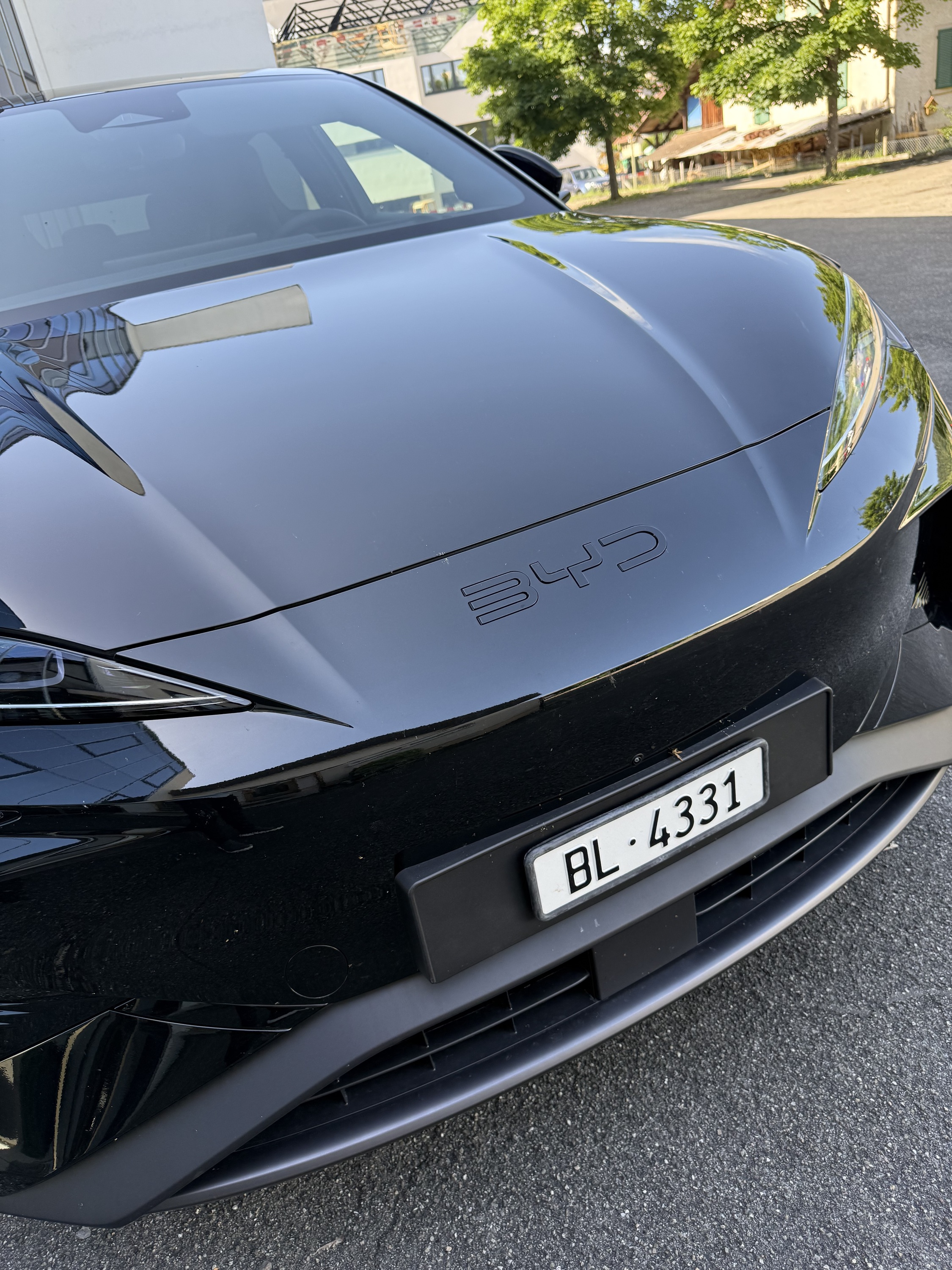 BYD Logo's vorne und hinten
